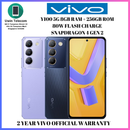 VIVO Y100 5G 8GB RAM + 256GB ROM | Snapdragon® 4 Gen 2