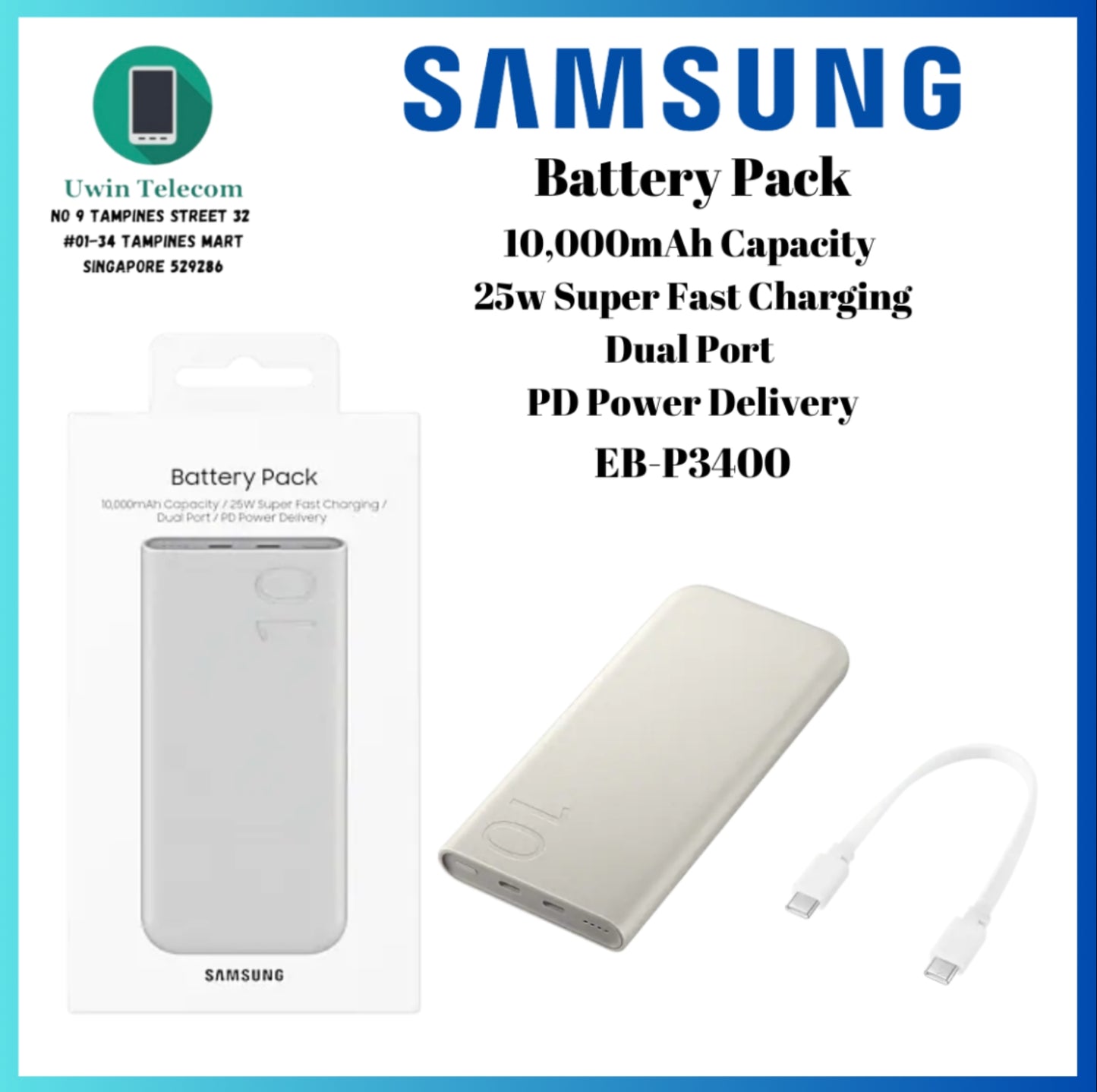 Battery Pack Power Bank 10000mAh